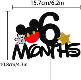 img 3 attached to Mickey Months Topper Birthday Decorations