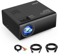 📽️ manybox mini projector: compact & durable with 45000 hrs led lamp life, full hd 1080p supported. ideal for tv, ps4 & more - hdmi, vga, tf, av, usb compatible logo