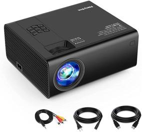img 4 attached to 📽️ ManyBox Mini Projector: Compact & Durable with 45000 Hrs LED Lamp Life, Full HD 1080P Supported. Ideal for TV, PS4 & More - HDMI, VGA, TF, AV, USB Compatible