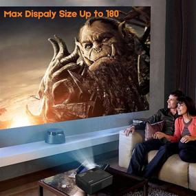 img 1 attached to 📽️ ManyBox Mini Projector: Compact & Durable with 45000 Hrs LED Lamp Life, Full HD 1080P Supported. Ideal for TV, PS4 & More - HDMI, VGA, TF, AV, USB Compatible