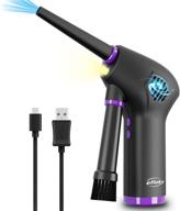 💨 rechargeable cordless air duster with led light | efluky powerful 36000 rpm | effective computer cleaning | eco-friendly alternative to compressed gas cans | handy and efficient for electronics logo