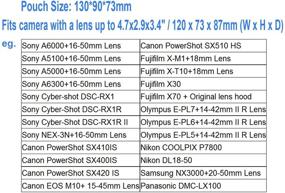 img 3 attached to Чехол JJC черный ультралегкий из неопрена для камеры Sony Alpha a6600 a6500 a6400 a6300 a6100 a6000 a5100 с объективом SELP1650 16-50 мм - размер 120x73x87 мм.