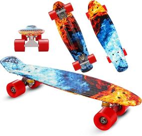 img 4 attached to Caroma Complete Skateboard Beginners High Speed