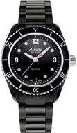 ⌚ alpina al-240bd3fbc6b women's swiss quartz sport watch with stainless steel/black pvd strap - elegant timepiece for active ladies logo