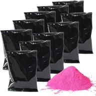 chameleon colors gender reveal powder: pink color powder with blackout packaging, 1.5 pounds (pack of 10) logo