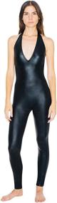 img 4 attached to 🔥 Shimmering Catsuit for Women by American Apparel - Trendy Women's Clothing in Jumpsuits, Rompers & Overalls
