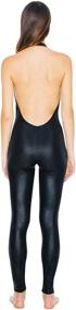img 1 attached to 🔥 Shimmering Catsuit for Women by American Apparel - Trendy Women's Clothing in Jumpsuits, Rompers & Overalls