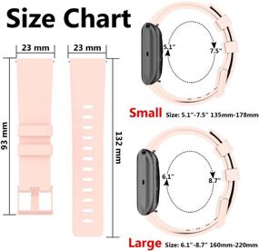 img 2 attached to KingAcc Silicone Compatible Fitbit SmartWatch