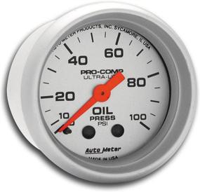 img 1 attached to Auto Meter 4321 Ultra-Lite Mechanical Oil Pressure Gauge, 2.3125 inch - Regular Size