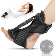 aqualief night splint - plantar fasciitis relief, drop foot & achilles tendon recovery brace for heel pain - ankle dorsiflexion support brace for men and women логотип