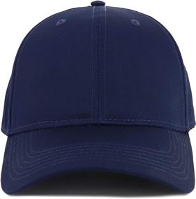 img 3 attached to XXL Oversize High Crown Adjustable Solid Baseball Cap by Armycrew