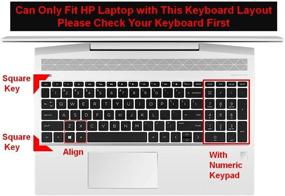 img 3 attached to White Keyboard Cover for 2020 2019 HP Envy 17 Series 17m-ae011 17m-ae111 / 17.3-inch HP 17-bs Series 17-bs010 17-bs020 17-bs019 17-bs049 / 15.6-inch HP Envy X360 15 / Pavilion 15