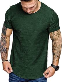 img 3 attached to 👕 COOFANDY Men's 2 Pack Muscle Workout T Shirt: Gym Bodybuilding Short Sleeve Tee Top - Ultimate Fitness Gear