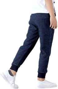 img 2 attached to Cotton Active Sports Jogger: Stylish and Comfortable Little Boys' Clothing for Pants Playtime