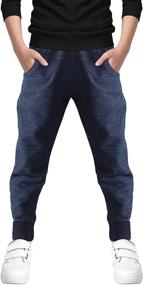 img 4 attached to Cotton Active Sports Jogger: Stylish and Comfortable Little Boys' Clothing for Pants Playtime