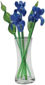 img 1 attached to Crystal Glass Spring Flower Bouquet Home Decor for Vases