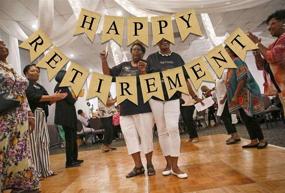 img 2 attached to Retirement Banner Graduate Decoration 5 1X7 1Inch