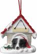 ornament painted personalized doghouse magnetic logo