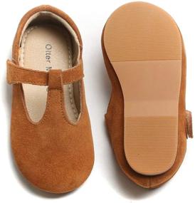 img 2 attached to 👧 Mary Jane Flat Shoes for Girls - Otter MOMO T-Strap School Uniform Dress Shoe