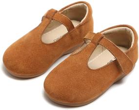 img 3 attached to 👧 Mary Jane Flat Shoes for Girls - Otter MOMO T-Strap School Uniform Dress Shoe