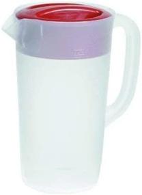 img 4 attached to 🔴 White and Red Covered RUBBERMAID Pitcher - 2.25 qt