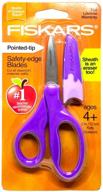 ✂️ fun and safe: fiskars pointed tip kids scissors for precise cutting! logo