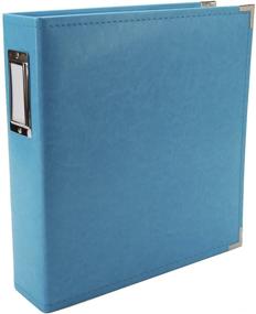 img 1 attached to 📚 We R Memory Keepers Faux Leather 3-Ring Album - Aqua, 8.5 x 11 inch: Organize & Preserve your Memories!
