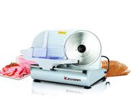 kitchener 9-inch electric meat slicer - ideal for deli, bread, cheese - stainless steel blade - 120vac belt driven логотип