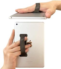 img 4 attached to 📱 WUOJI Hand Strap Holder Finger Grip for Tablets - Enhance Tablet Handling and Comfort - Compatible with Tab Air/Tab Pro 9.7Inch / Tab 10.1Inch / Tab 4 10.1Inch / Tab Pro 10.1Inch / Tab S 10.5 (Gray)