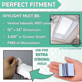 img 2 attached to 🚿 LATCH.IT Shower RV Skylight Insulator V2.0 - 15x23x3” RV/Camper Skylight Inner Dome Cover with Reflective Surface - Instant Energy Savings & Improved Vent Insulation