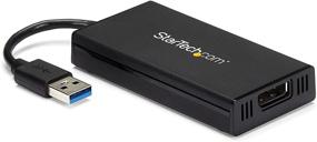 img 4 attached to StarTech.com USB 3.0 to DisplayPort Adapter 4K Ultra HD, DisplayLink Certified, External Graphics Card - Mac & Windows (USB32DP4K), Black