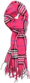 img 3 attached to 🎄 Achillea Scottish Tartan Cashmere Christmas Accessories and Scarves for Men