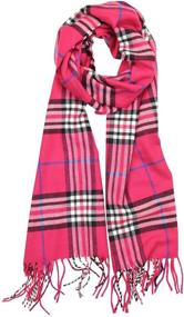 img 2 attached to 🎄 Achillea Scottish Tartan Cashmere Christmas Accessories and Scarves for Men