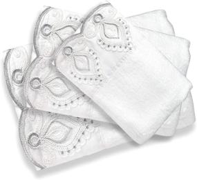 img 1 attached to 🏆 Top-Rated Monaco White 3PC Towel Set by Popular Bath