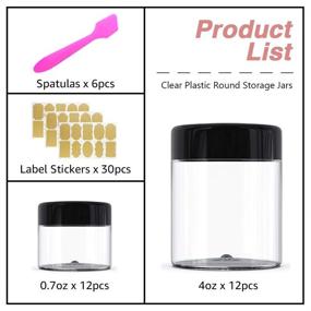 img 1 attached to 🧴 AMORIX Containers: Premium Plastic Cosmetic Butters Solution