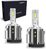 🔦 lasfit h7 led bulbs w/adapter-retainer for vw passat 2012-2019 dipped beam, plug n play, 6000k cool white light (pack of 2) logo