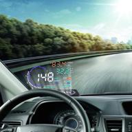 🚗 vgeby 5.5'' hud головной дисплей: мультцветной проектор на лобовое стекло для отображения скорости автомобиля, сигнал превышения скорости, отображение км/ч миль в час, подключение через интерфейс obdii/euobd логотип