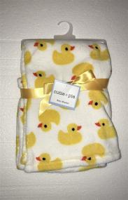 img 1 attached to 🐥 Rubber Duckie Cutie Pie Baby Blanket | 30x36 inches