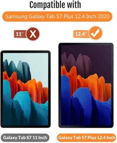 img 3 attached to Premium Paper-Like Screen Protector for Samsung Galaxy 📝 Tab S7 Plus 12.4 Inch 2020 - Enhances Writing Experience