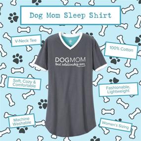 img 3 attached to 👚 Stylish Dog Mom Sleepshirts for Dog Lovers - A Perfect Gift from Dog is Good