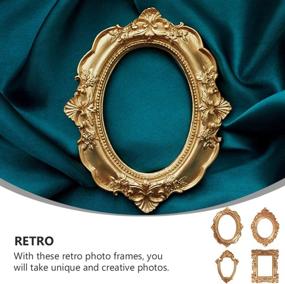 img 2 attached to Amosfun Set of 4 Vintage Picture Frames – Antique Photo Frames for Wall Hanging and Tabletop Display – Christmas Holiday Home Decor