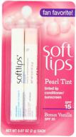 💄 softlips pearl tint and bonus lip remedies, vanilla, 0.07 ounce (12-pack) logo