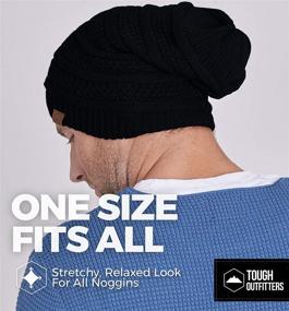 img 1 attached to 🧣 Cozy Oversized Slouchy Winter Beanie Knit Hats for Men & Women - Warm & Soft Long Slouch Beanie Cap - Stylish Cold Weather Toboggan Caps