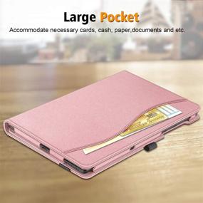 img 1 attached to 🌸 Fintie Rose Gold Case for Lenovo Tab M10 Plus 10.3&#34; - Multi-Angle Viewing Folio Cover with Pocket, Auto Wake/Sleep, for Lenovo Tab M10 Plus (2020 2nd Gen) TB-X606F / TB-X606X 10.3&#34; FHD Android Tablet