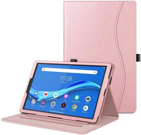 img 4 attached to 🌸 Fintie Rose Gold Case for Lenovo Tab M10 Plus 10.3&#34; - Multi-Angle Viewing Folio Cover with Pocket, Auto Wake/Sleep, for Lenovo Tab M10 Plus (2020 2nd Gen) TB-X606F / TB-X606X 10.3&#34; FHD Android Tablet