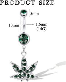 img 3 attached to Drperfect Dangle Stainless Piercing Jewelry