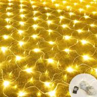 🎄 aikenus net mesh lights: 200 leds 9.8ft x 6.6ft, 8 lighting modes for outdoor christmas & wedding decor" logo