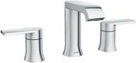 🚿 widespread 2 handle chrome bathroom faucet: perfect blend of style and functionality logo