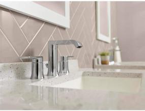 img 2 attached to 🚿 Widespread 2 Handle Chrome Bathroom Faucet: Perfect Blend of Style and Functionality