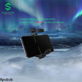 img 1 attached to 📱 Apobob Black Shark 2 Pro Телефонный охладитель: Отображение температуры и вентилятор охлаждения - Идеальный для игр (Черный, 2 Pro)